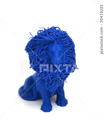 Objects printed by 3d printer Isolated on white  30419285