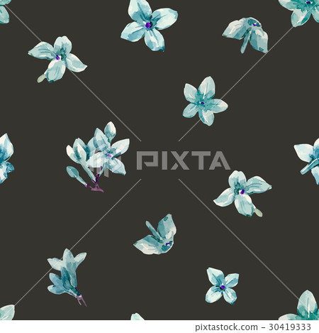 Watercolor floral pattern 30419333