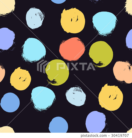 Seamless colorful pattern with abstract circles - Stock Illustration ...