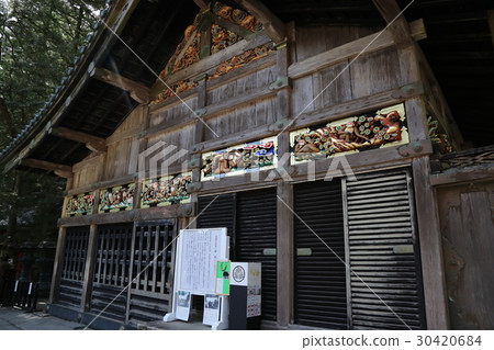 Nikko Toshogu Monkey的雕塑 30420684