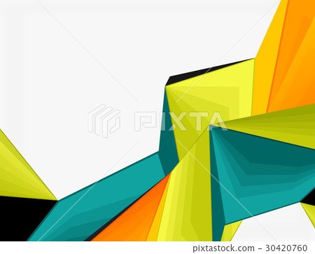 Low poly geometric 3d shape background 30420760