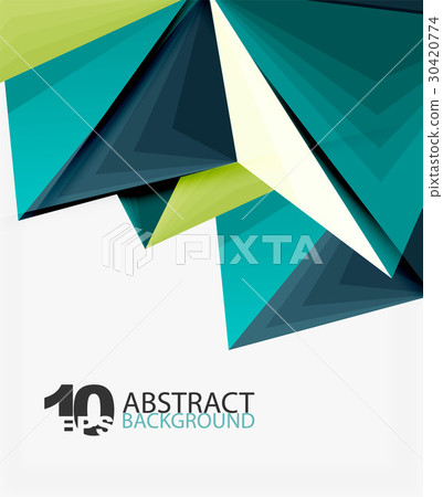 3d triangle polygonal abstract vector 30420774