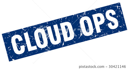 square grunge blue cloud ops stamp square grunge blue cloud ops stamp 30421146