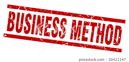 square grunge red business method stamp 30421147
