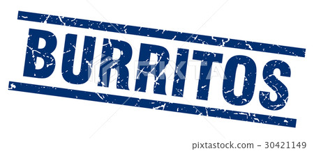 square grunge blue burritos stamp square grunge blue burritos stamp 30421149