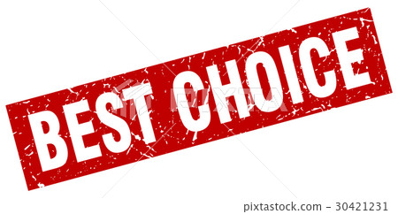 square grunge red best choice stamp 30421231