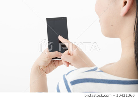 Female smartphone operation Female smartphone operation 30421366