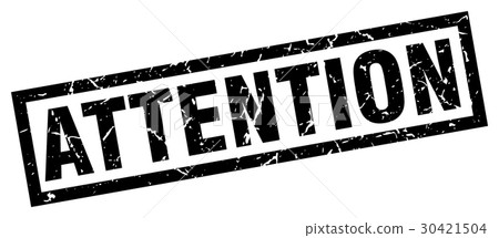 square grunge black attention stamp 30421504
