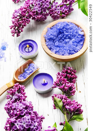 Spa salt with aroma of lilac Spa salt with aroma of lilac 30422549