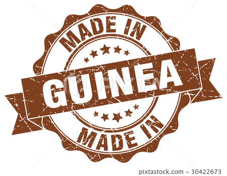 made in Guinea round seal made in Guinea round seal 30422673