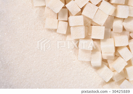 White granulated and refined sugar texture 30425889
