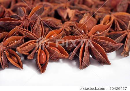 Star anise on a white 30426427