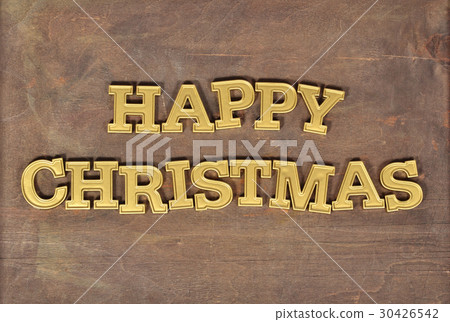 Happy christmas golden text Happy christmas golden text 30426542