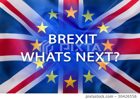 Flags of the United Kingdom and the European Union 30426556