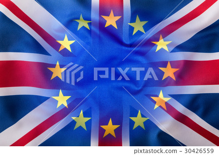 Flags of the United Kingdom and the European Union Flags of the United Kingdom and the European Union 30426559