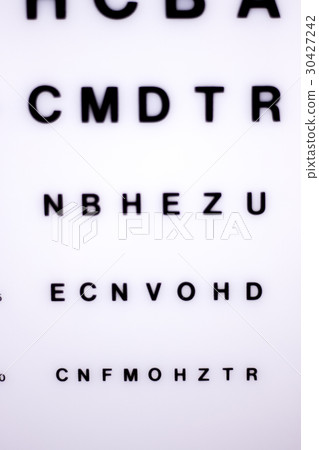 Optician eye test chart 30427242