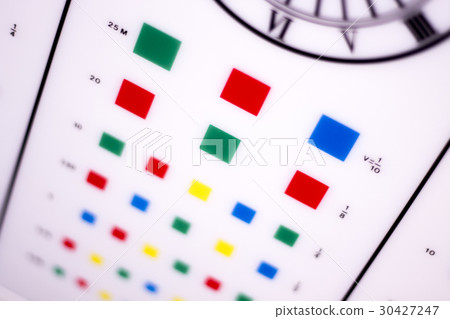 Optician eye test chart 30427247