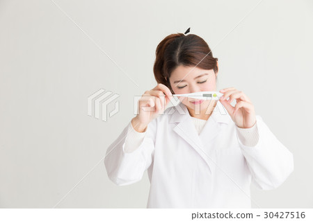 Female doctor · white back Female doctor · white back 30427516