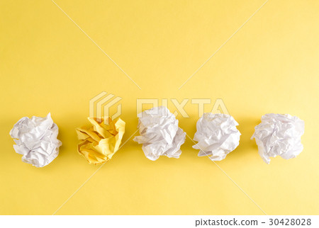 Crumpled paper balls 30428028