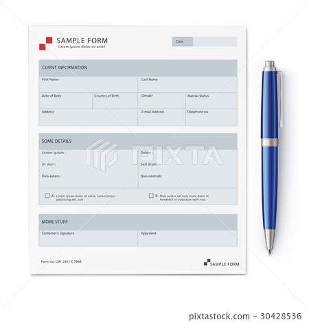 sample form mock-up 30428536