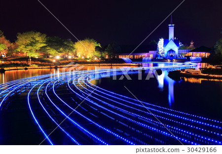 Illumination of the villa's village 30429166