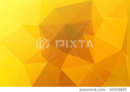Bright golden yellow low poly background 30429685