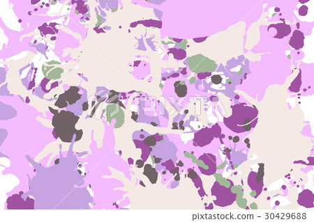 Lilac beige green ink splashes background 30429688