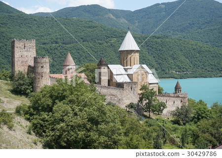 Ananuri Church standing by the lake 30429786