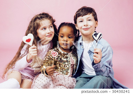 lifestyle people concept: diverse nation children lifestyle people concept: diverse nation children 30430241