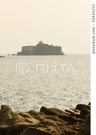 A warship island watching from Takashima 30430253