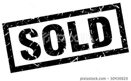 square grunge black sold stamp - Stock Illustration [30430820] - PIXTA