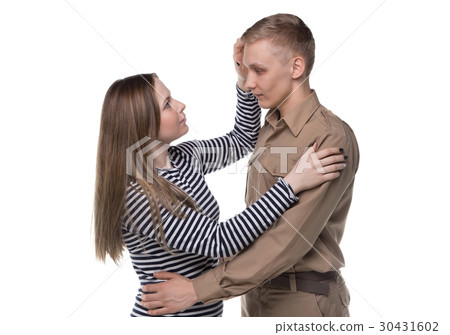 Young woman and man in love 30431602