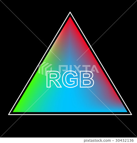 Triangle color system RGB 30432136