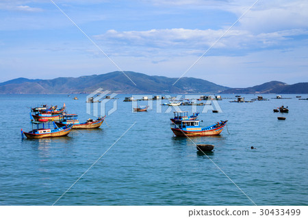 A dock in Nha Trang beach, Vietnam 30433499