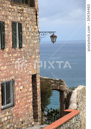 Cervo old town and the Mediterranean, Italy  30434460
