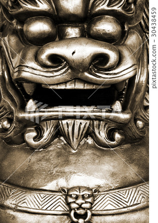 The bronze guardian lion  30438459