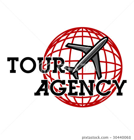 Color vintage tour agency emblem 30440068
