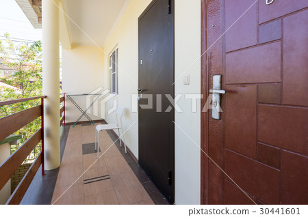 Old and new door in the room, on the second Old and new door in the room, on the second 30441601