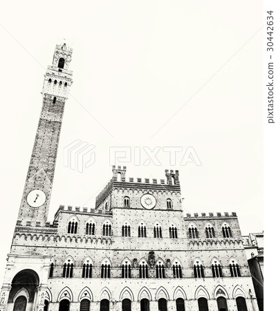 Palazzo Pubblico - town hall in Siena, Tuscany Palazzo Pubblico - town hall in Siena, Tuscany 30442634