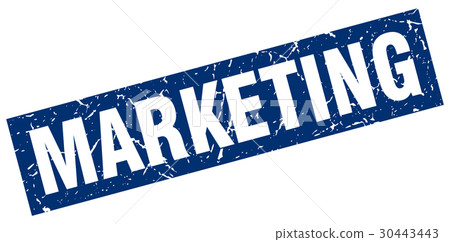 square grunge blue marketing stamp square grunge blue marketing stamp 30443443