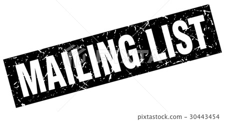 square grunge black mailing list stamp 30443454