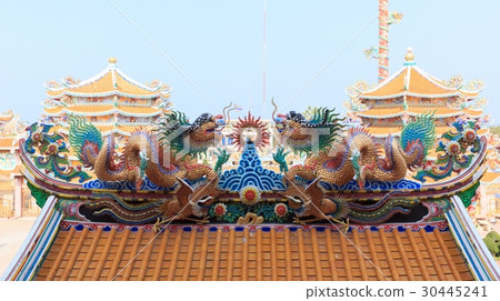 Beautiful dragon sculpture 30445241