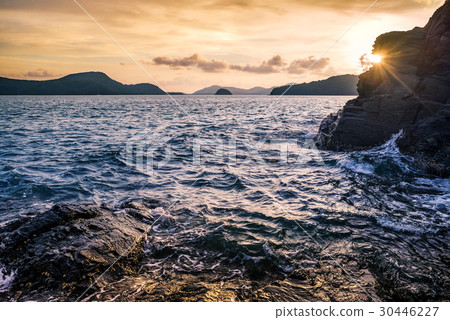 Seascape and beach sand landscape nature 30446227