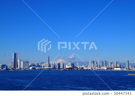 Minatomirai district and Mt. Fuji Minatomirai district and Mt. Fuji 30447341