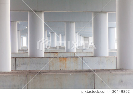 Concrete pillar for road or bridge construction Concrete pillar for road or bridge construction 30449892