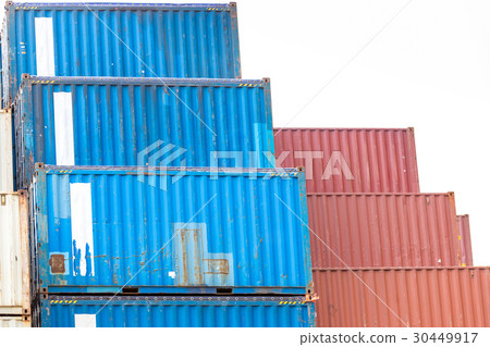Cargo Containers Stack Cargo Containers Stack 30449917