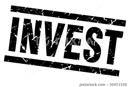 square grunge black invest stamp 30451508