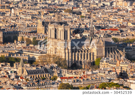 Paris with Notre Dame cathedral in France Paris with Notre Dame cathedral in France 30452539