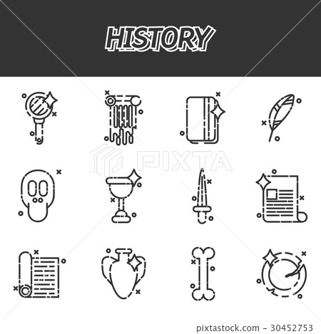 History and culture icons 30452753