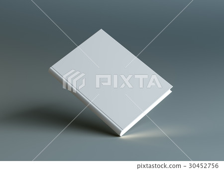 A closed white empty book stands on the corner 30452756